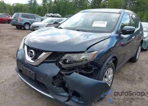 2014 Nissan Rogue S из США, поврежденный, VIN 5N1AT2MV1EC867003